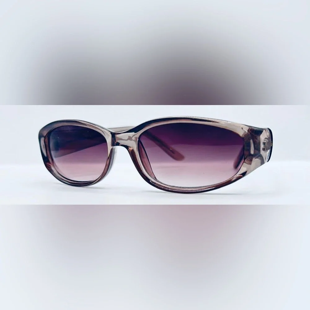 Liz Claiborne Brown Translucent Oval Sunglasses Frames Only
